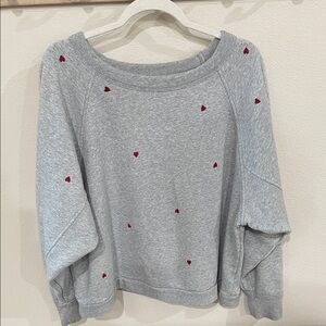 Universal Thread Grey/Red Heart Sweatshirt XXL
